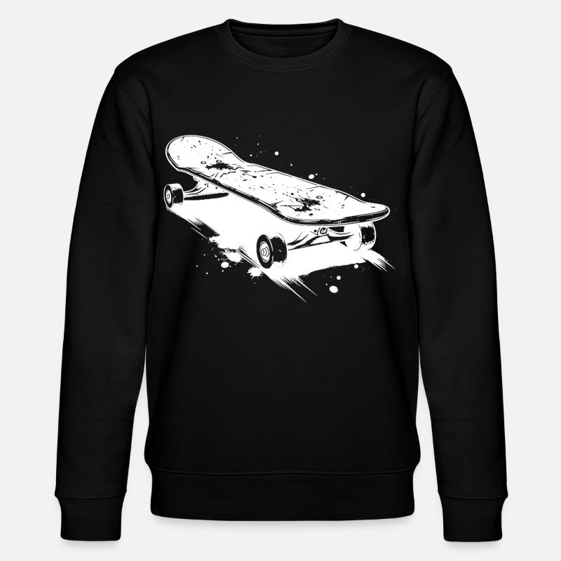 Skateboard Skizze - Stanley/Stella Unisex Bio-Sweatshirt CHANGER  - Schwarz