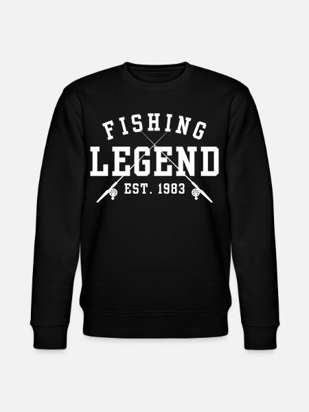 Fishing Legend Est 1983 - Stanley/Stella CHANGER Unisex Organic Sweatshirt - black