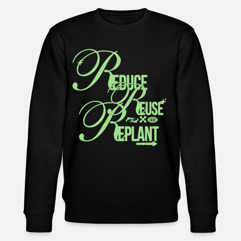 Réduire Réutiliser Replanter Déclaration - Sweat bio CHANGER Stanley/Stella Unisexe - noir