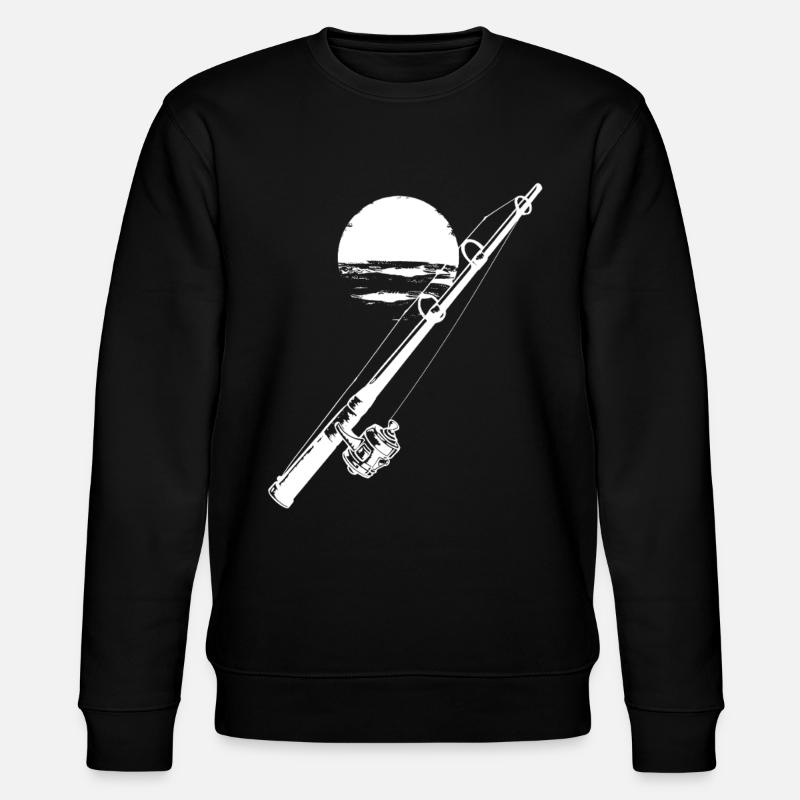 Fischen Grafik - Stanley/Stella Unisex Bio-Sweatshirt CHANGER  - Schwarz