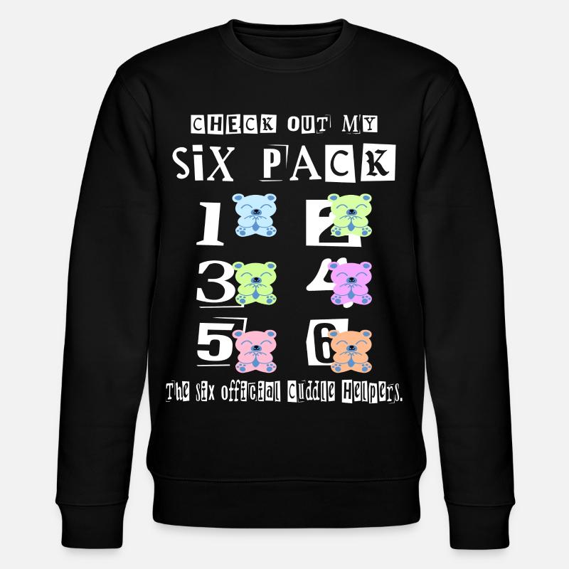 Teddy Kuschel Six Pack - Stanley/Stella Unisex Bio-Sweatshirt CHANGER  - Schwarz