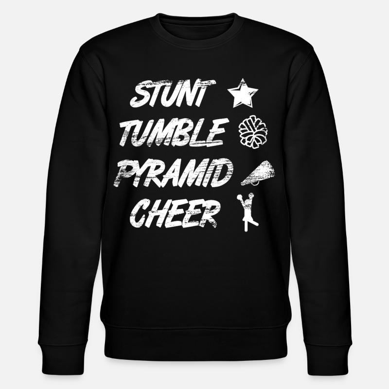 Stunt Tumble Pyramid Cheer - Stanley/Stella Unisex Bio-Sweatshirt CHANGER - Schwarz