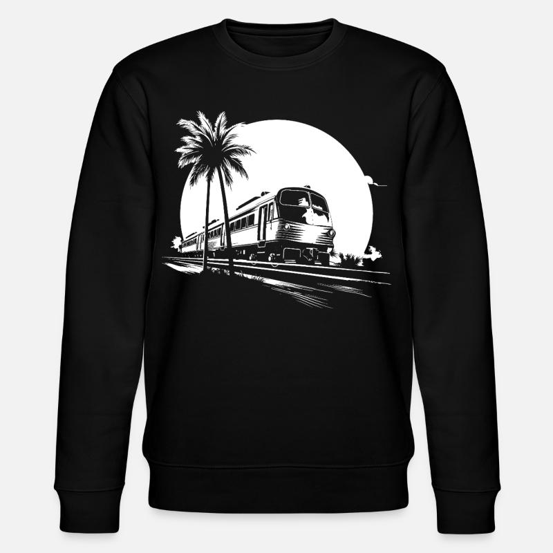 Graphismes de train - Sweat bio CHANGER Stanley/Stella Unisexe - noir