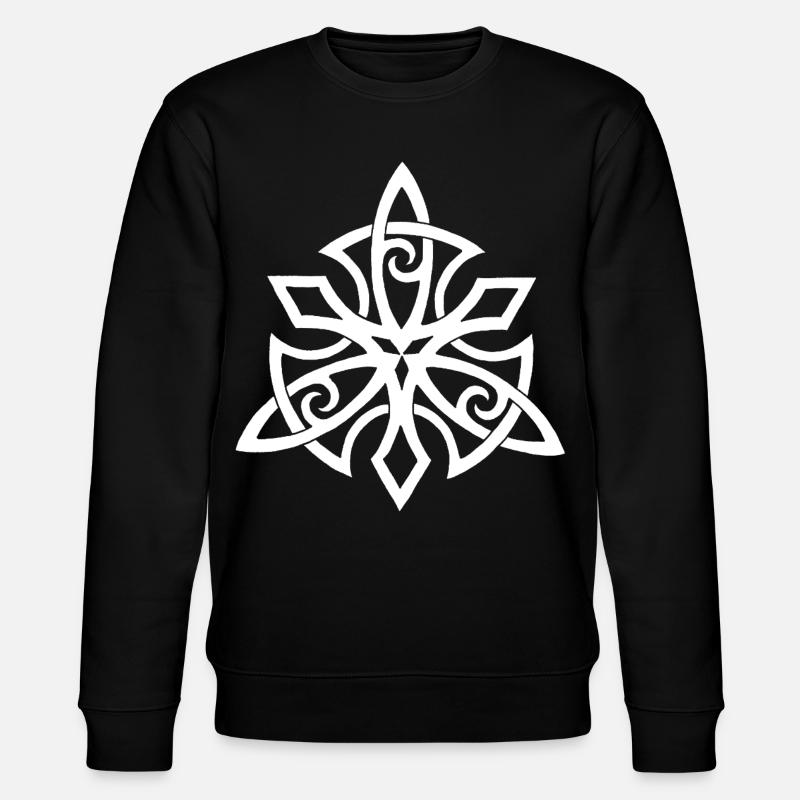 Ailes vikings blanches - Sweat bio CHANGER Stanley/Stella Unisexe - noir