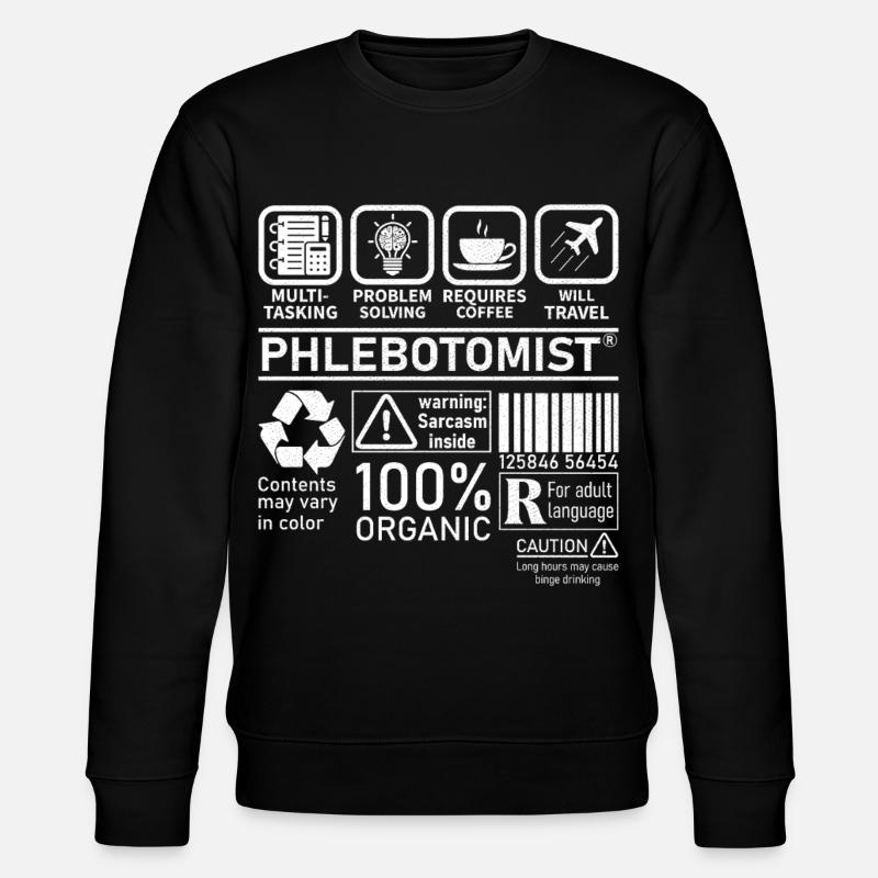 Phlébotomiste multitâche résolution de problèmes - Sweat bio CHANGER Stanley/Stella Unisexe - noir