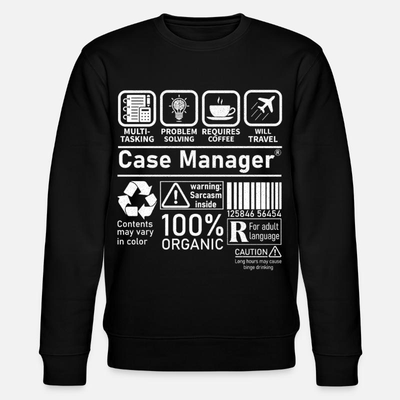 Case Manager multi tasking problem solving - Stanley/Stella Unisex Bio-Sweatshirt CHANGER - Schwarz