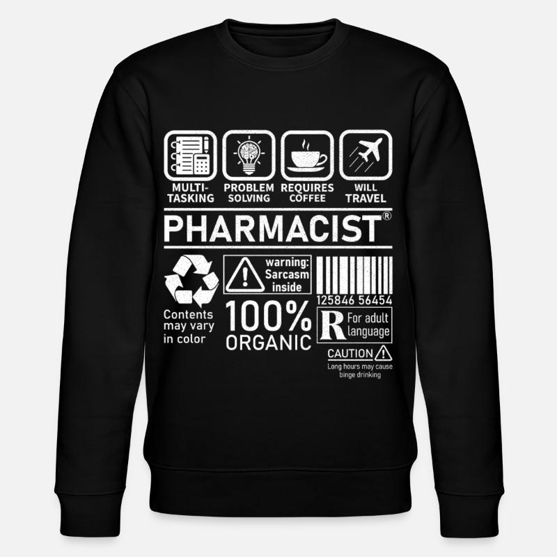 Pharmacist multi tasking problem solving - Stanley/Stella Unisex Bio-Sweatshirt CHANGER  - Schwarz