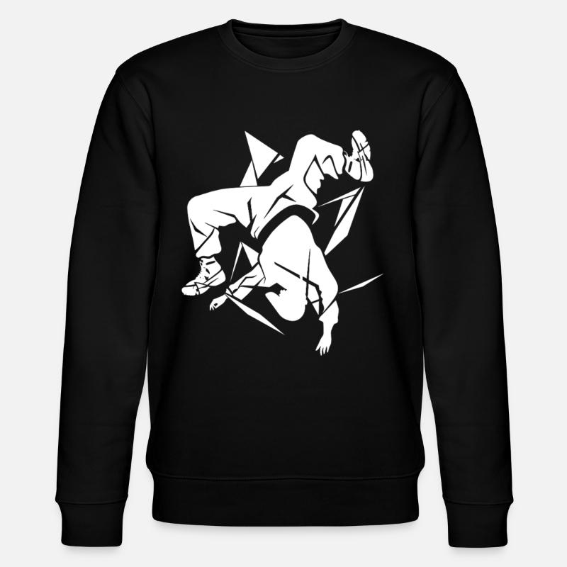 Breakdancer Skizze - Stanley/Stella Unisex Bio-Sweatshirt CHANGER  - Schwarz