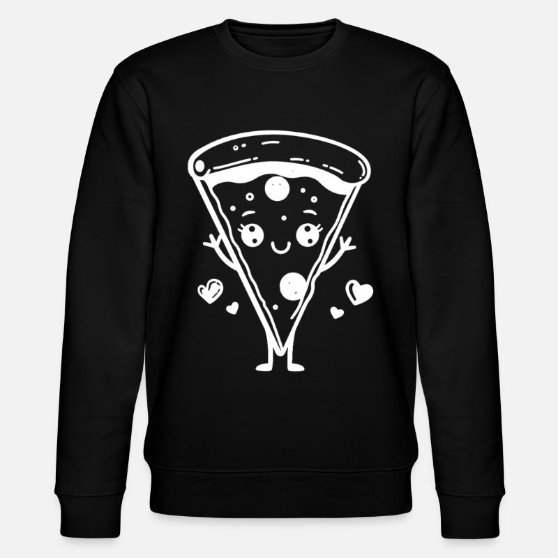 Pizza Comic Style - Stanley/Stella CHANGER Unisex Organic Sweatshirt - black