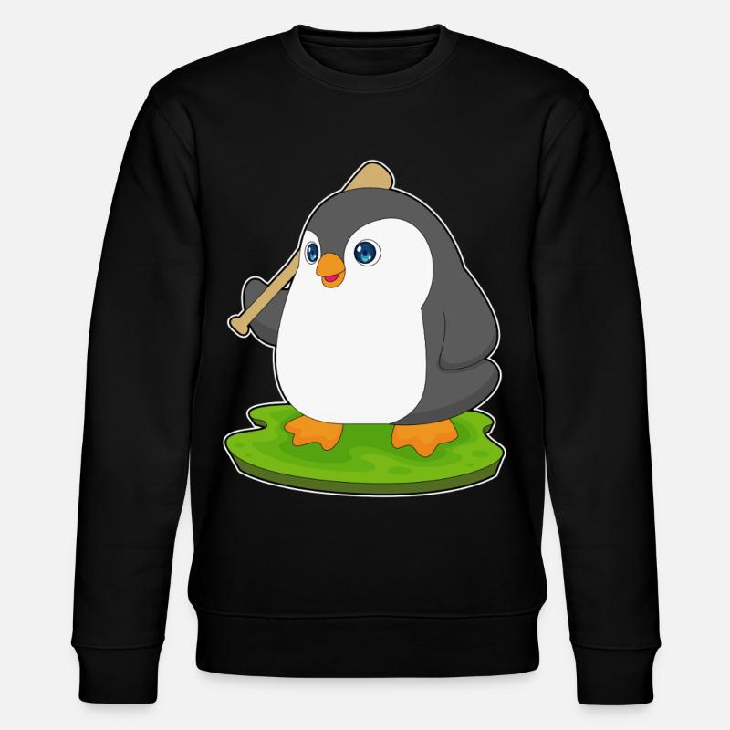 Penguin Baseball Batte de Baseball - Sweat bio CHANGER Stanley/Stella Unisexe - noir