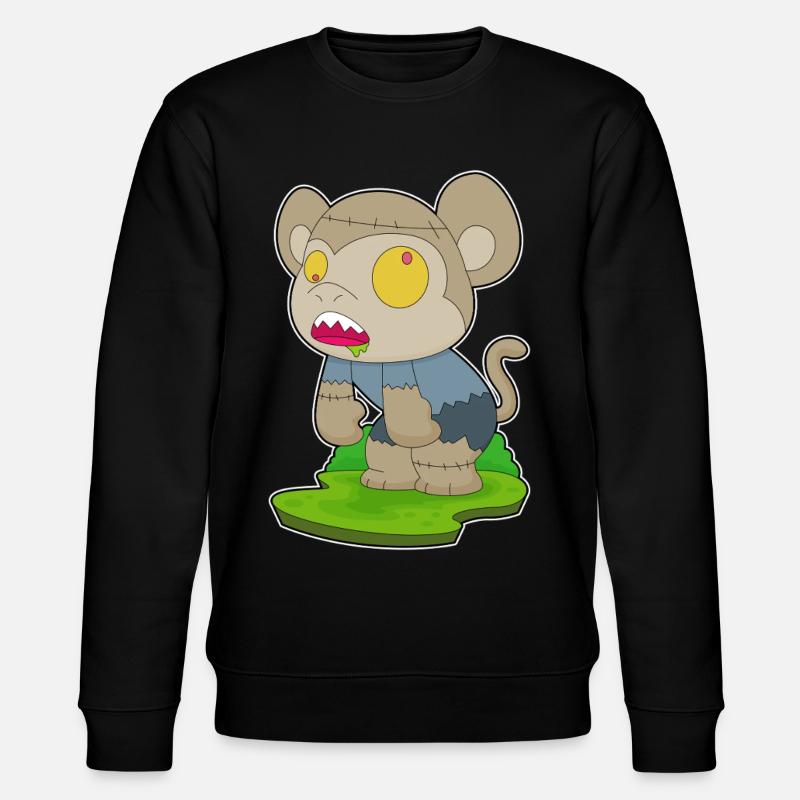 Singe Halloween Zombie - Sweat bio CHANGER Stanley/Stella Unisexe - noir