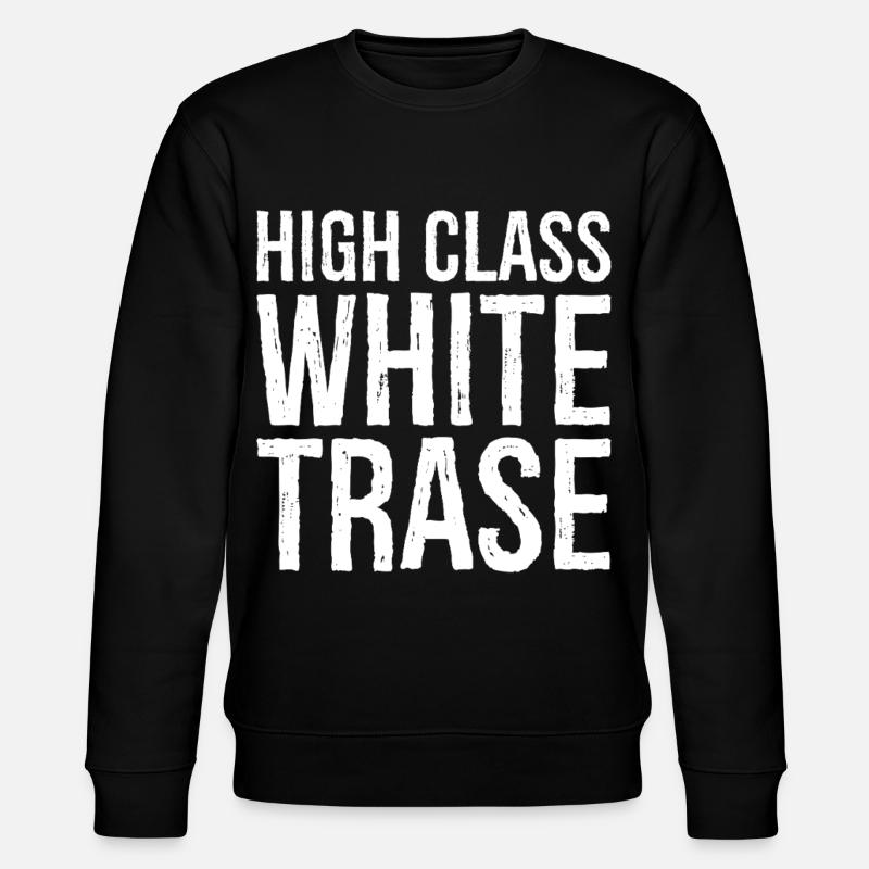 High class white trase - Stanley/Stella CHANGER Unisex Organic Sweatshirt - black