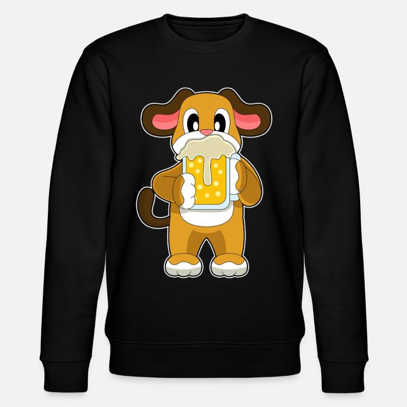 Hund Bier - Stanley/Stella Unisex Bio-Sweatshirt CHANGER - Schwarz