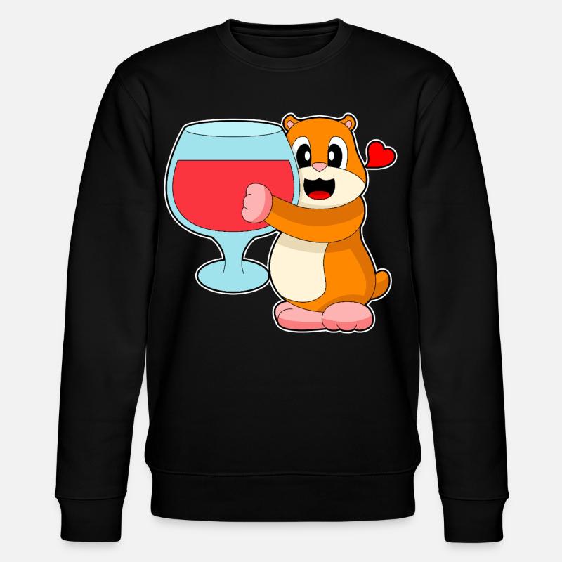 Vin rouge hamster - Sweat bio CHANGER Stanley/Stella Unisexe - noir