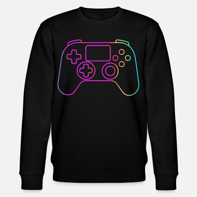 Game Controller Sketch - Stanley/Stella CHANGER Unisex Organic Sweatshirt - black