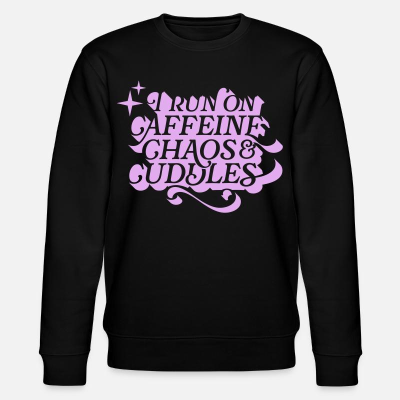 Caffeine Chaos Cuddles – Power Mode On - Stanley/Stella Unisex Bio-Sweatshirt CHANGER  - Schwarz