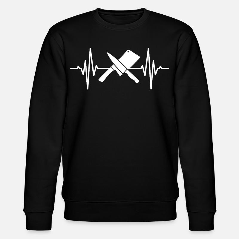 Fréquence du pouls du couperet - Sweat bio CHANGER Stanley/Stella Unisexe - noir