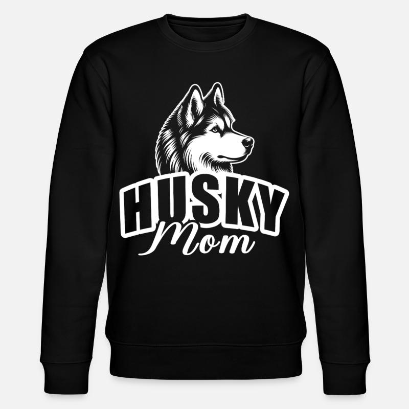 « Maman husky » - Sweat bio CHANGER Stanley/Stella Unisexe - noir