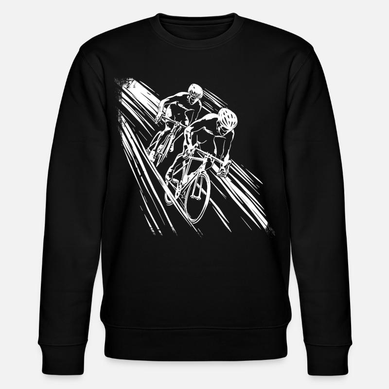 Cyclists Graphic - Stanley/Stella CHANGER Unisex Organic Sweatshirt - black