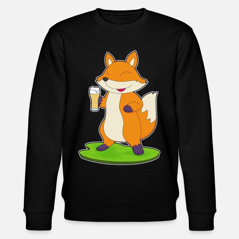 Fuchs Bier - Stanley/Stella Unisex Bio-Sweatshirt CHANGER - Schwarz