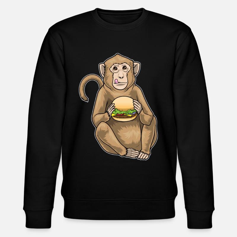 Cheeseburger de singe - Sweat bio CHANGER Stanley/Stella Unisexe - noir
