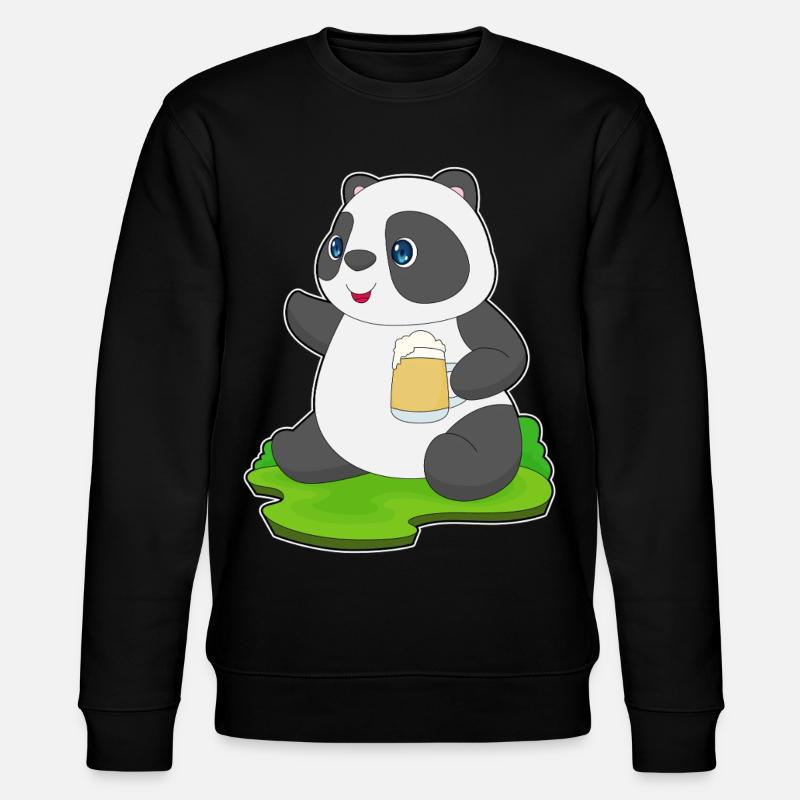 Bière Panda - Sweat bio CHANGER Stanley/Stella Unisexe - noir