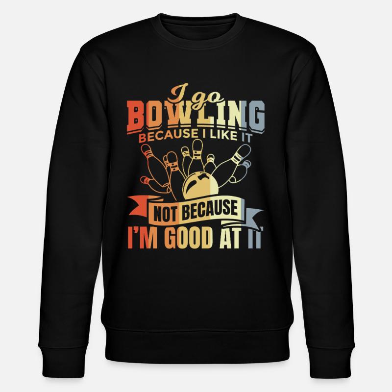 Bowlingwitz - Stanley/Stella Unisex Bio-Sweatshirt CHANGER  - Schwarz