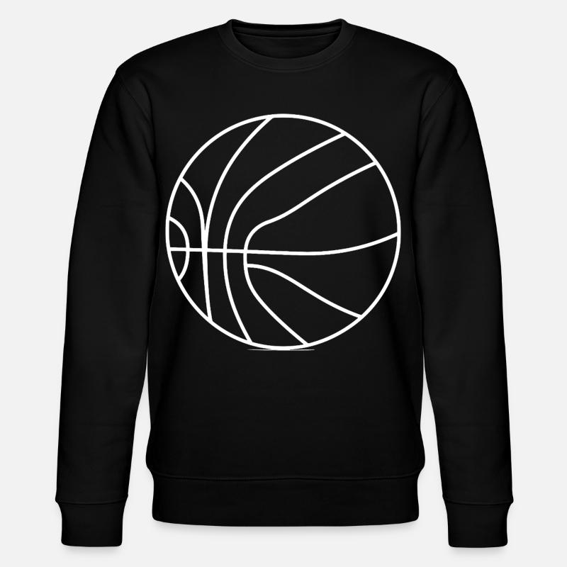 Basketballer Zeichnung - Stanley/Stella Unisex Bio-Sweatshirt CHANGER - Schwarz