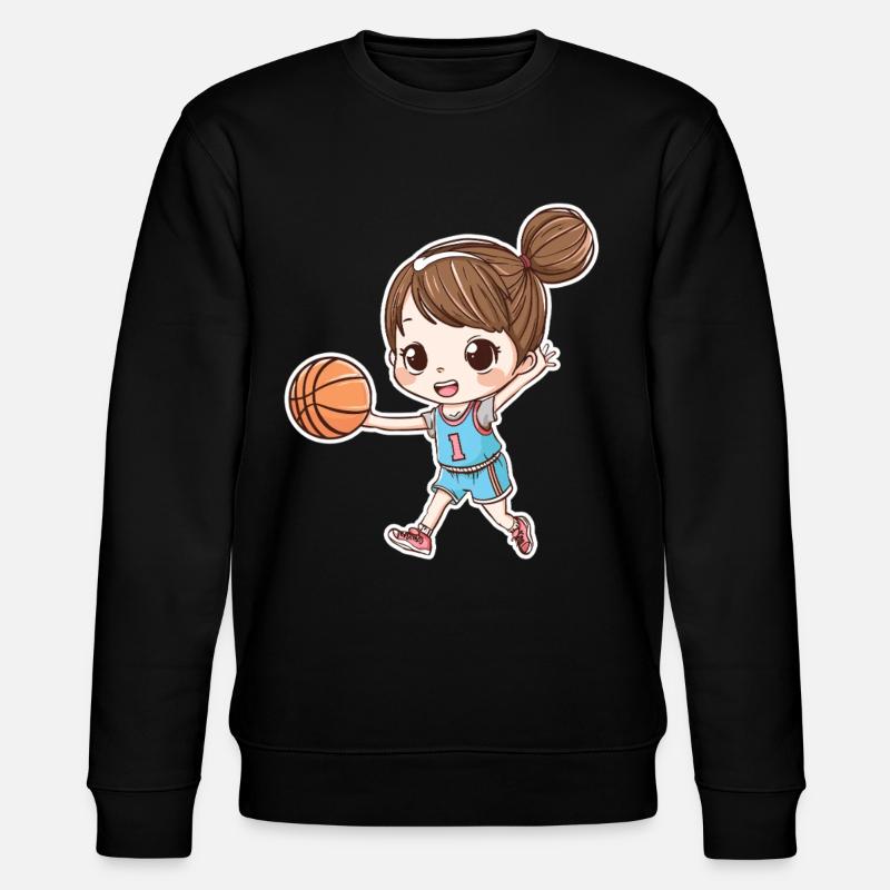 Basketballer Mädchen - Stanley/Stella Unisex Bio-Sweatshirt CHANGER  - Schwarz