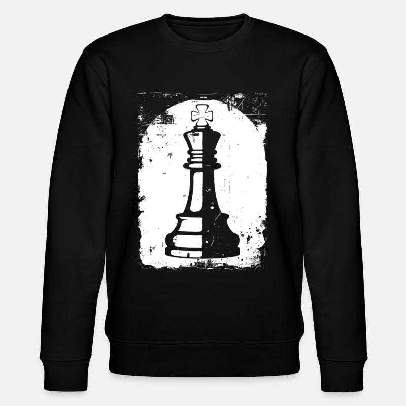 Schachfiguren Zeichnung - Stanley/Stella Unisex Bio-Sweatshirt CHANGER  - Schwarz