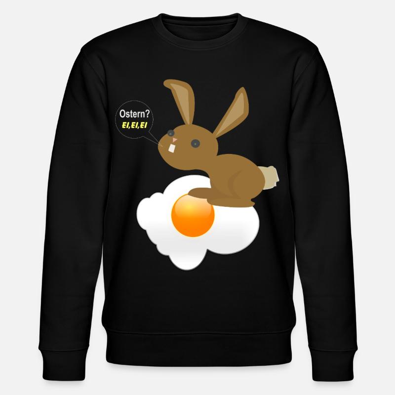 Bunny Easter Egg Egg Egg - Stanley/Stella CHANGER Unisex Organic Sweatshirt - black
