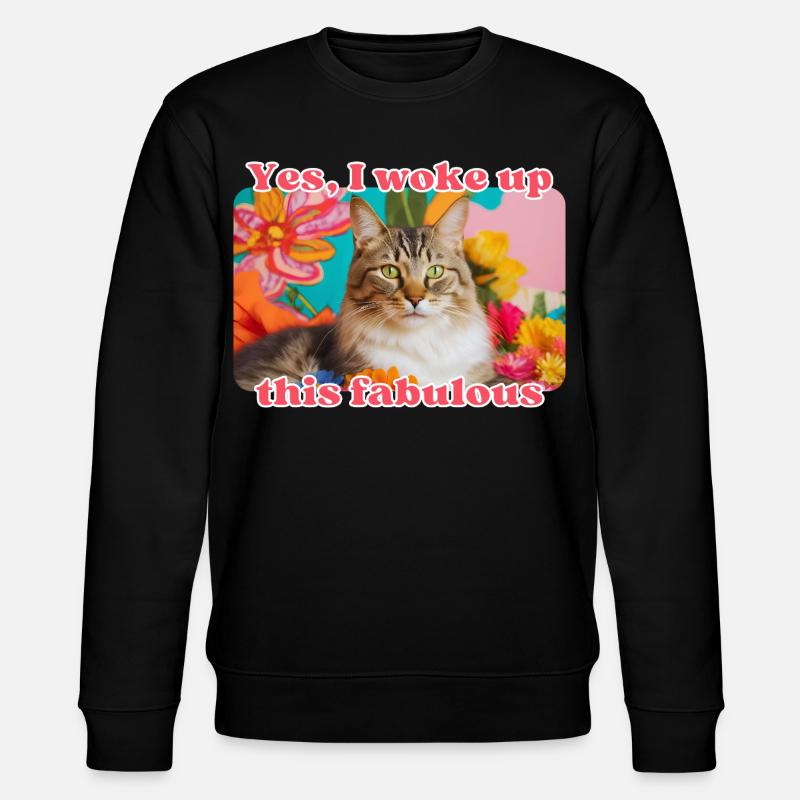 Chat fabuleux - Sweat bio CHANGER Stanley/Stella Unisexe - noir