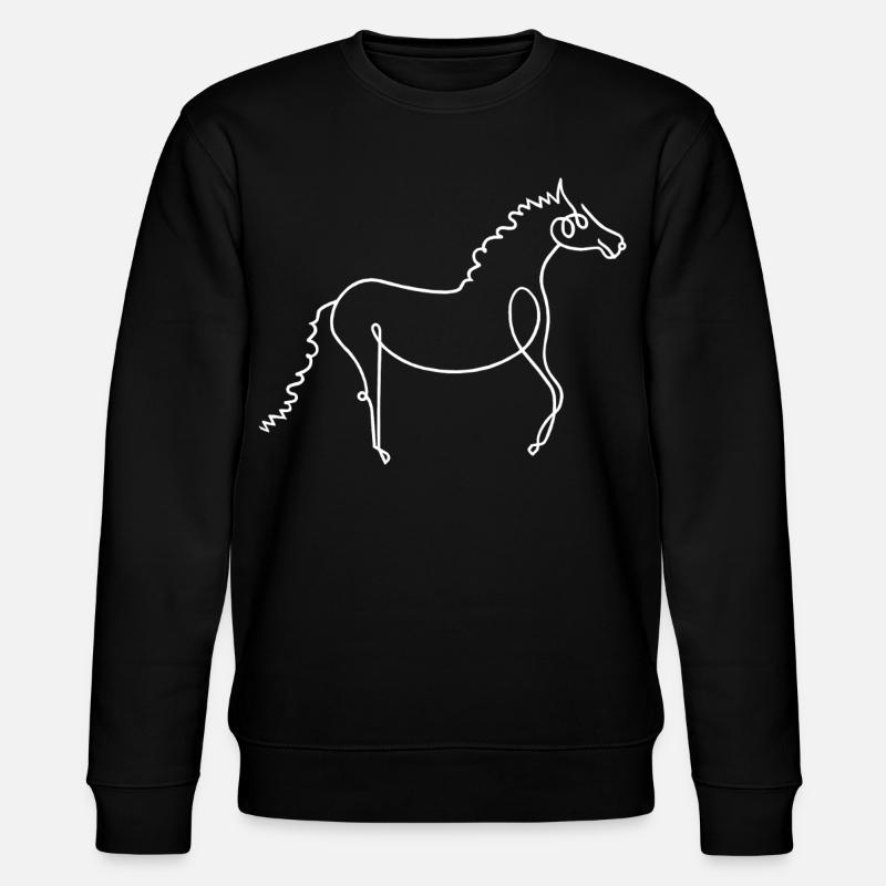 Cheval - Sweat bio CHANGER Stanley/Stella Unisexe - noir