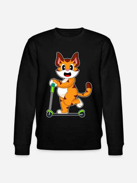 Tiger Scooter - Stanley/Stella CHANGER Unisex Organic Sweatshirt - black