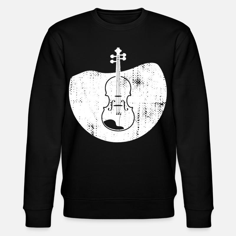Dessin de violon - Sweat bio CHANGER Stanley/Stella Unisexe - noir