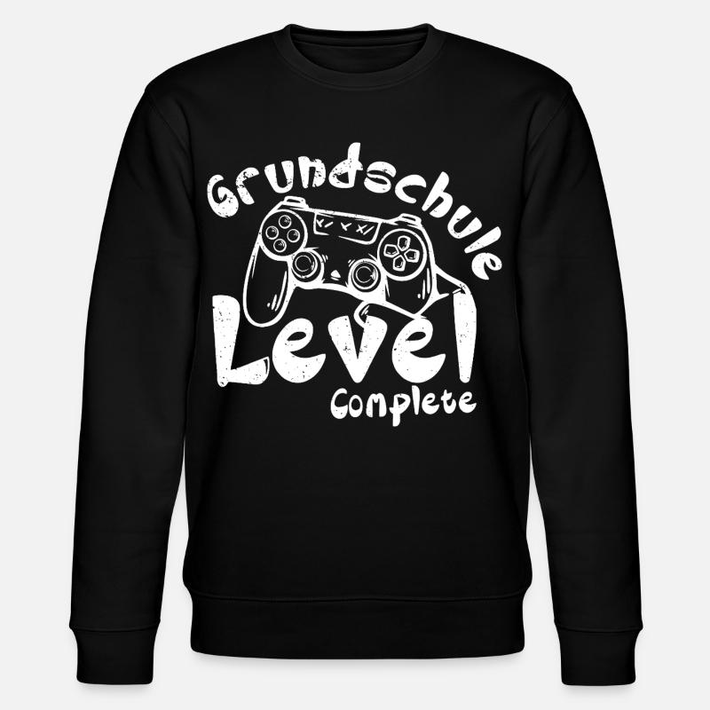 Grundschule Level Complete - Stanley/Stella Unisex Bio-Sweatshirt CHANGER  - Schwarz
