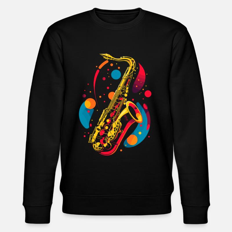 Graphisme pour saxophone - Sweat bio CHANGER Stanley/Stella Unisexe - noir