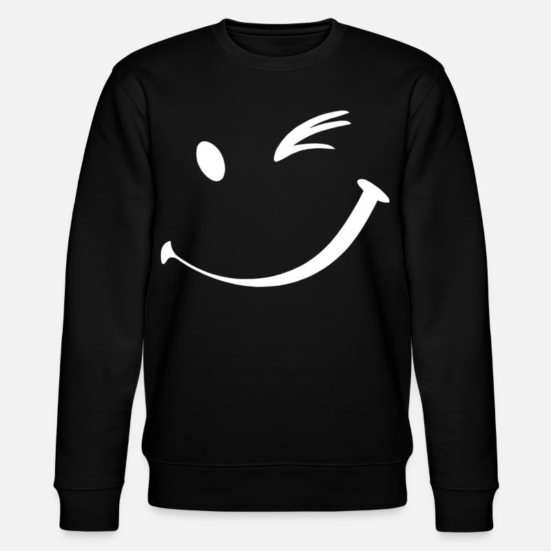 Clin d’œil, sourire clignant de l’œil - Sweat bio CHANGER Stanley/Stella Unisexe - noir