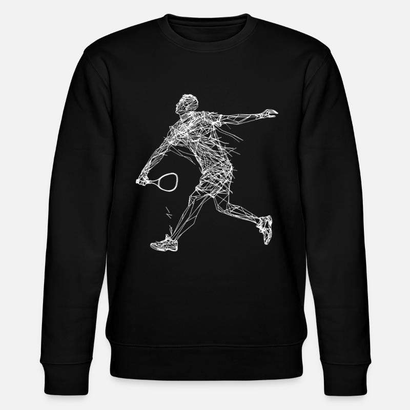 Dessin de badminton - Sweat bio CHANGER Stanley/Stella Unisexe - noir