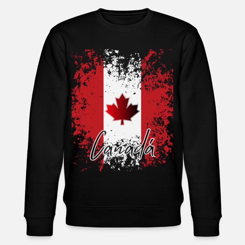 Fierté canadienne, j’aime le Canada - Sweat bio CHANGER Stanley/Stella Unisexe - noir