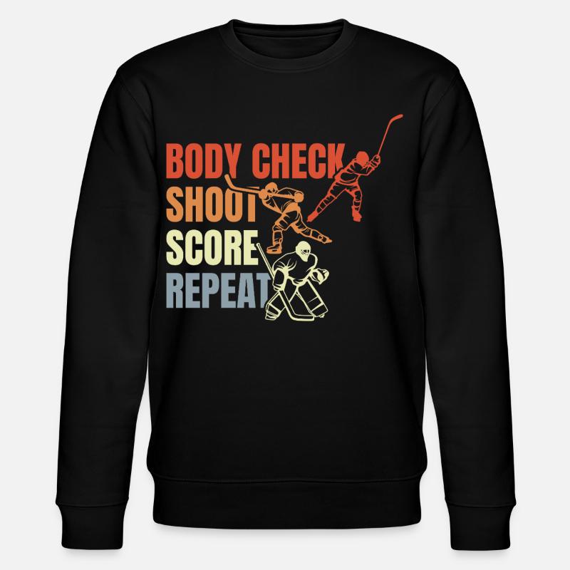 Le dicton du hockey sur glace - Sweat bio CHANGER Stanley/Stella Unisexe - noir