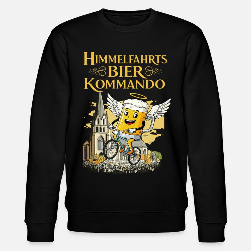 Ascension Beer Command - Funny Father's Day - Stanley/Stella CHANGER Unisex Organic Sweatshirt - black
