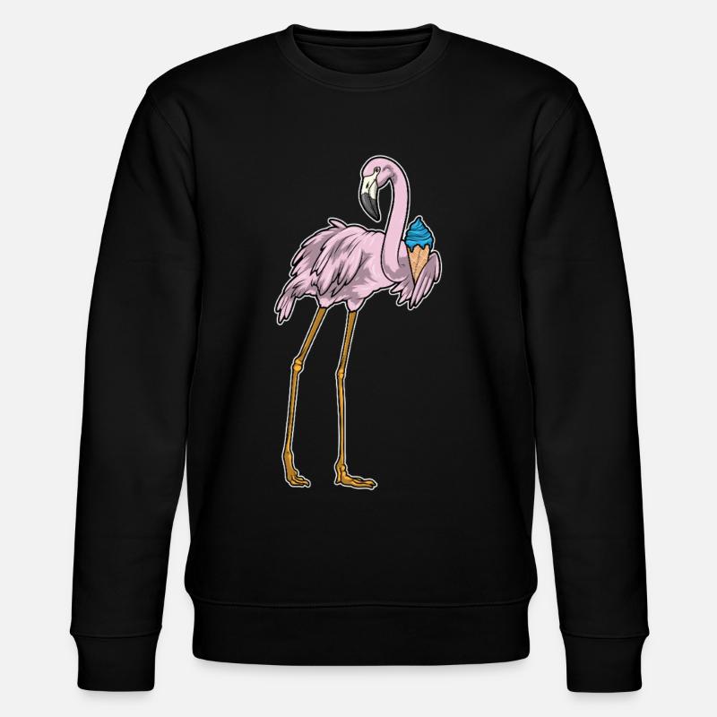 Flamingo Waffeleis - Stanley/Stella Unisex Bio-Sweatshirt CHANGER - Schwarz