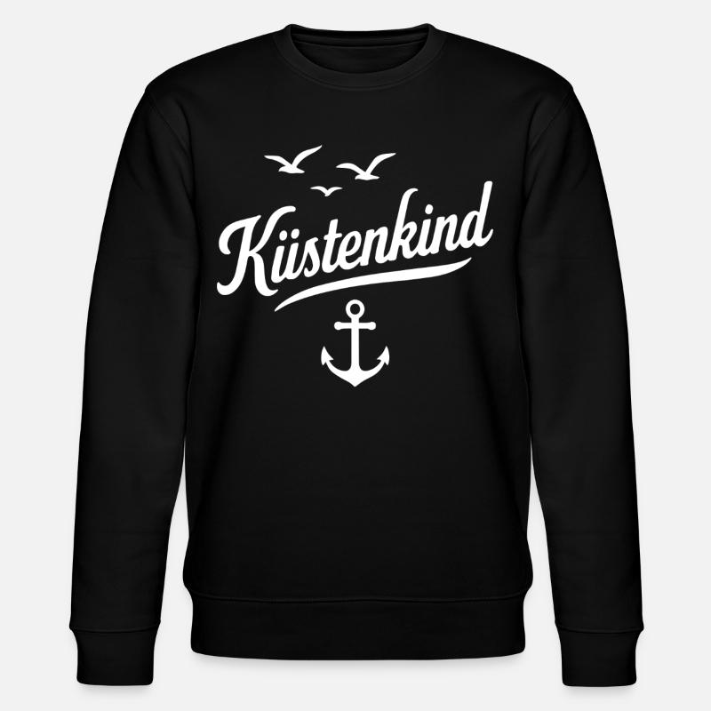Küstenkind - Stanley/Stella Unisex Bio-Sweatshirt CHANGER  - Schwarz