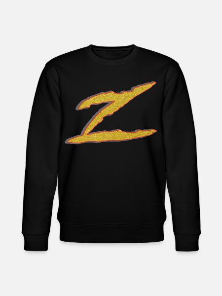 Lettre Z dorée - Sweat bio CHANGER Stanley/Stella Unisexe - noir