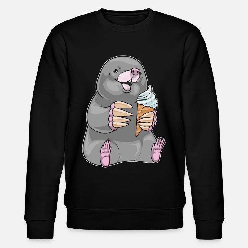 Glace Mole Waffle - Sweat bio CHANGER Stanley/Stella Unisexe - noir