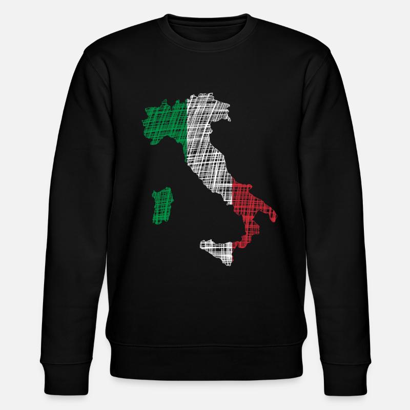 Italien - Stanley/Stella Unisex Bio-Sweatshirt CHANGER  - Schwarz