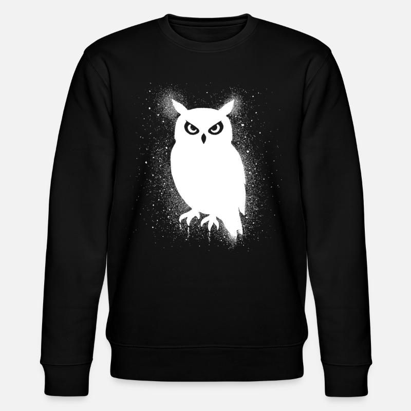 Drôle de hibou - Sweat bio CHANGER Stanley/Stella Unisexe - noir