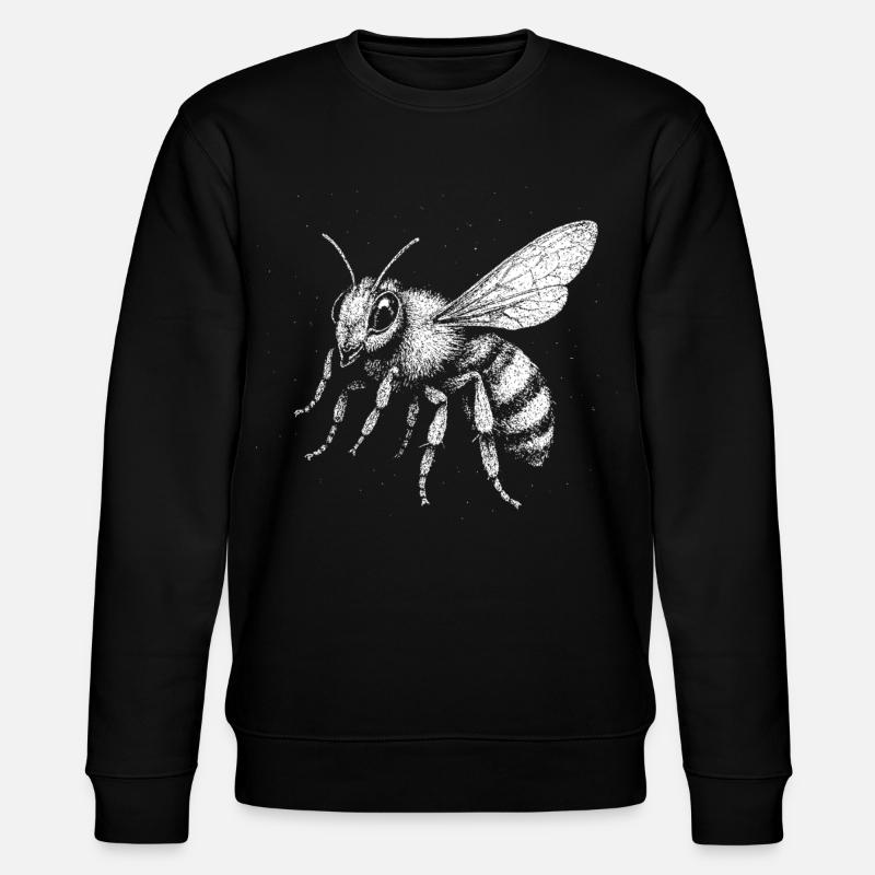 Eine Biene - Stanley/Stella Unisex Bio-Sweatshirt CHANGER  - Schwarz