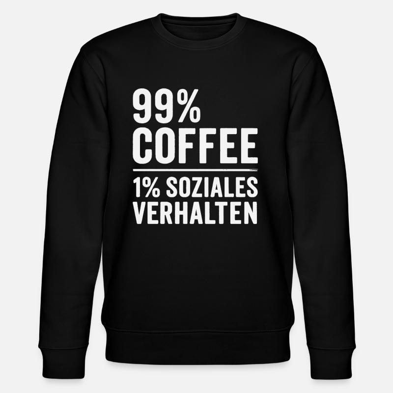 99 % Café - Sweat bio CHANGER Stanley/Stella Unisexe - noir